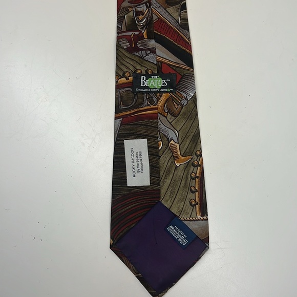 The Beatles Vintage Rocky Raccoon Song 100% Silk Tie - Picture 3 of 14